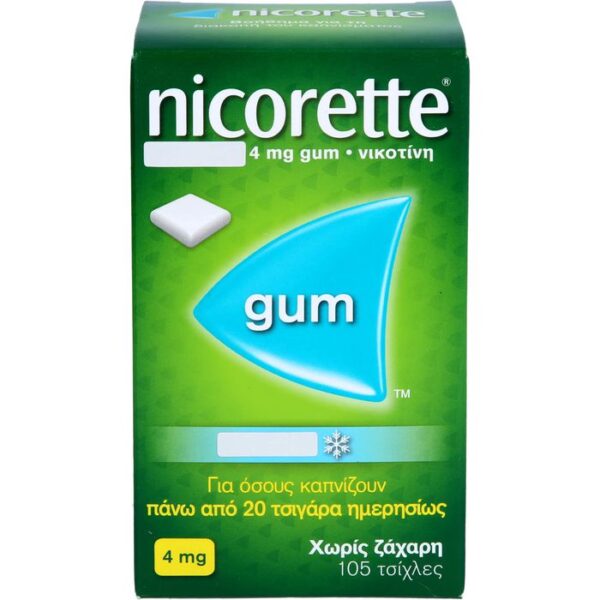 NICORETTE Kaugummi 4 mg whitemint 105 St.