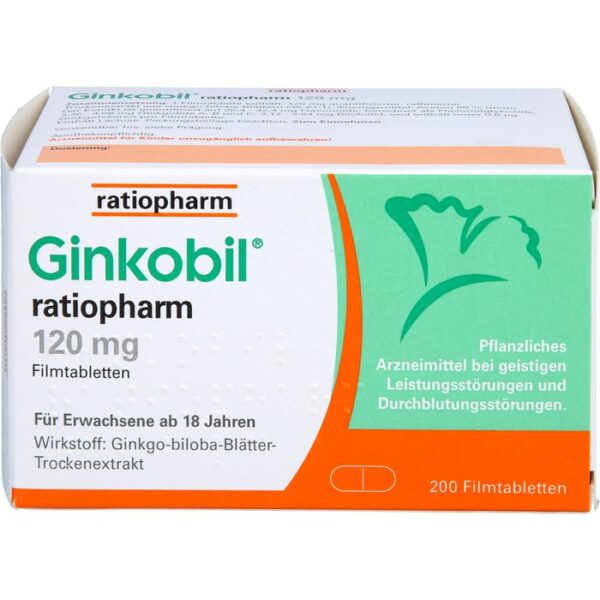 GINKOBIL-ratiopharm 120 mg Filmtabletten 200 St.