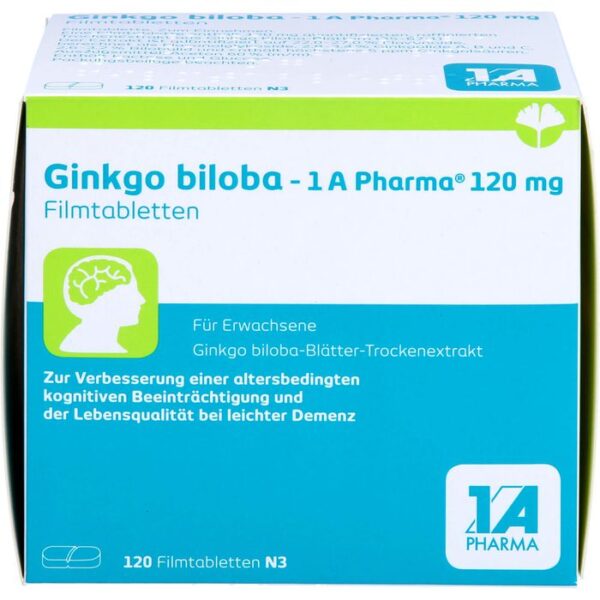 GINKGO BILOBA-1A Pharma 120 mg Filmtabletten 120 St.