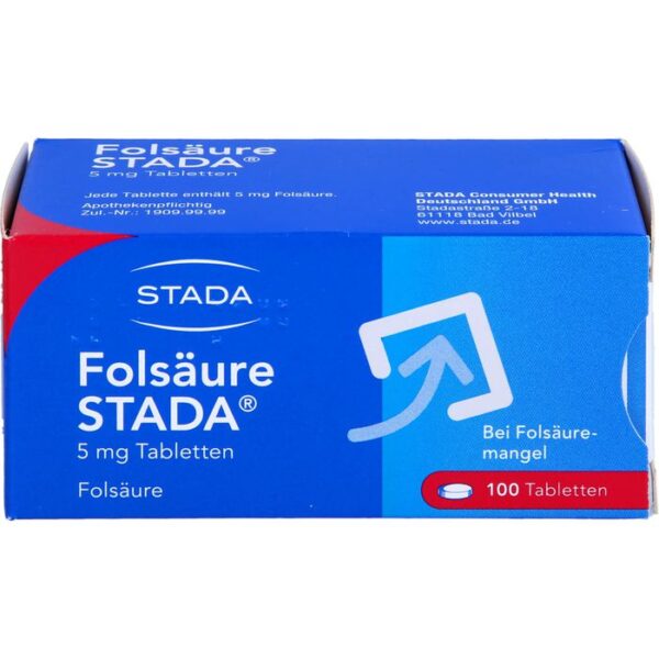 FOLSÄURE STADA 5 mg Tabletten 100 St.