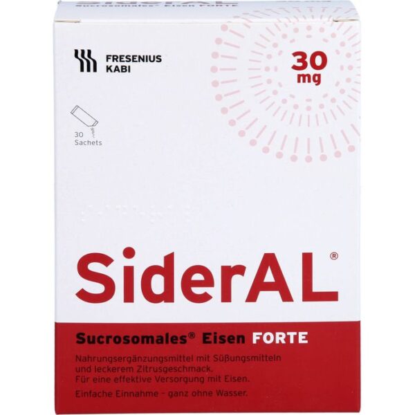 SIDERAL Eisen FORTE 30 mg Zitrusfrucht Sach.Gran. 30 St.