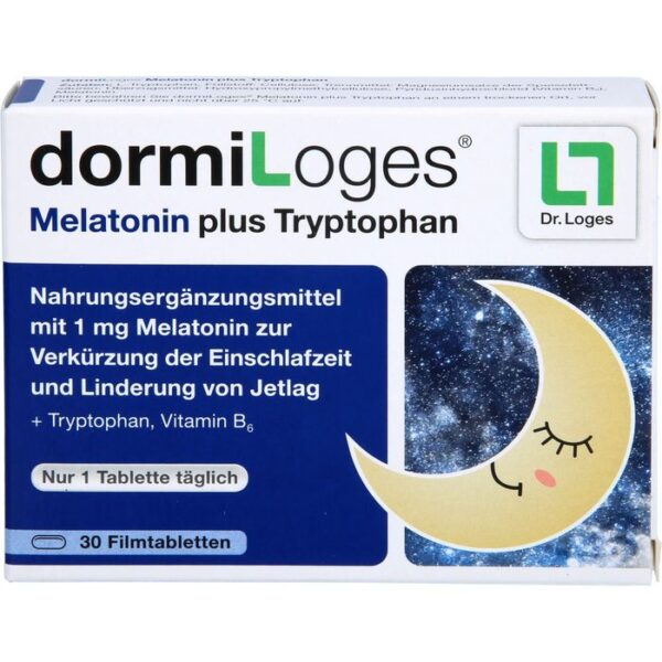 DORMILOGES 1 mg Melatonin plus Tryptophan Filmtab. 30 St.