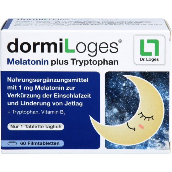 DORMILOGES 1 mg Melatonin plus Tryptophan Filmtab. 60 St.