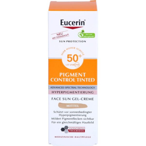 EUCERIN Sun Fluid Pigment Control mittel LSF 50+ 50 ml