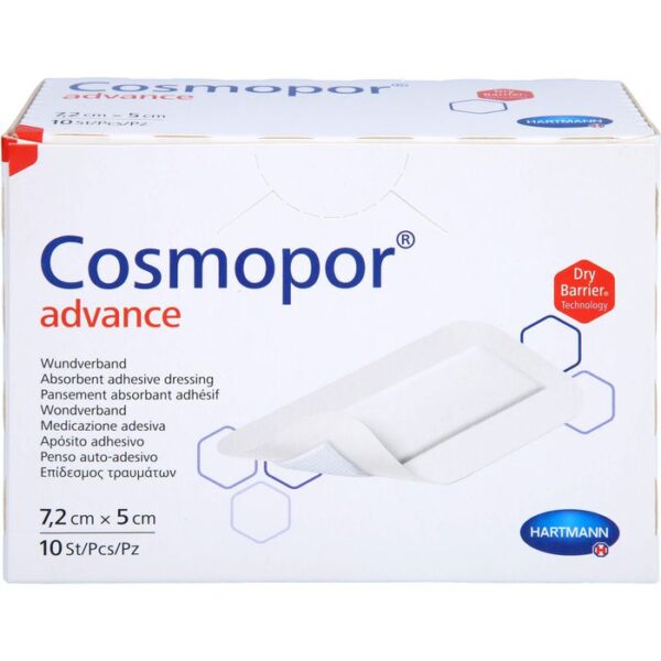 COSMOPOR Advance Wundverband 5x7,2 cm 10 St.