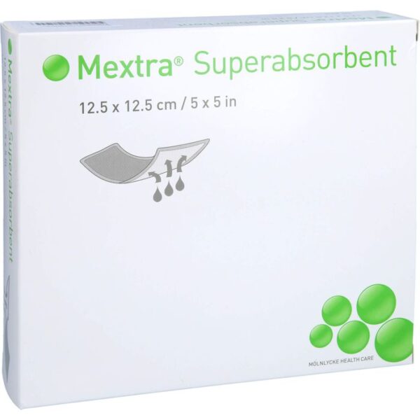 MEXTRA Superabsorbent Verband 12,5x12,5 cm 10 St.