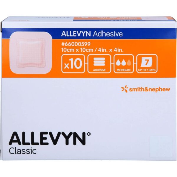 ALLEVYN Adhesive 10x10 cm haftende Wundauflage 10 St.