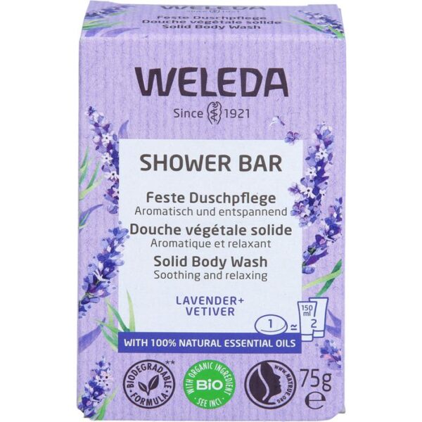 WELEDA feste Duschpflege Lavender+Vetiver 75 g