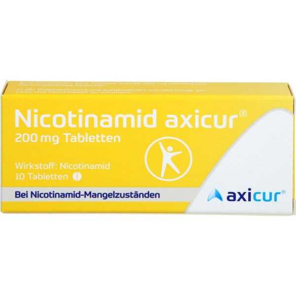 NICOTINAMID axicur 200 mg Tabletten 10 St.