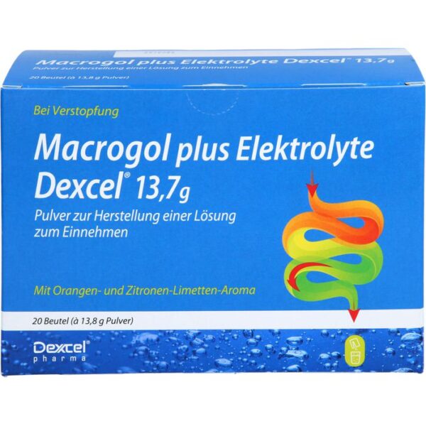 MACROGOL plus Elektrolyte Dexcel 13,7 g PLE 20 St.