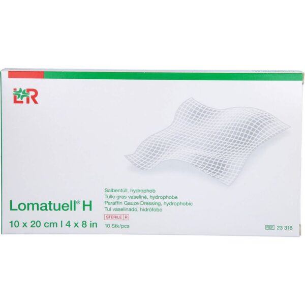 LOMATUELL H Salbentüll 10x20 cm steril 10 St.