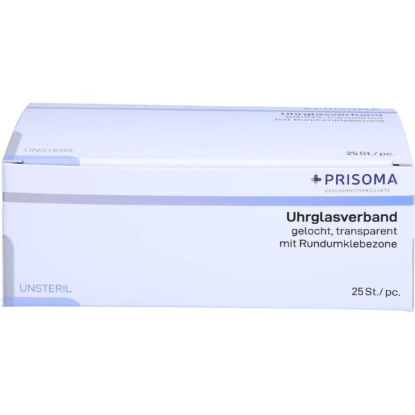 UHRGLASVERBAND unsteril gelocht 25 St.