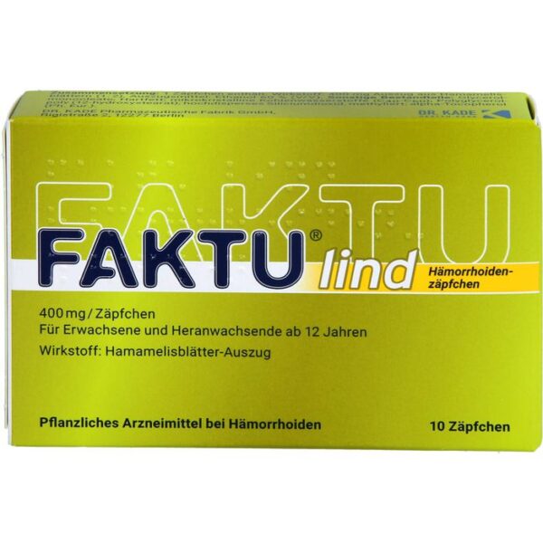 FAKTU lind Hämorrhoidenzäpfchen 10 St.