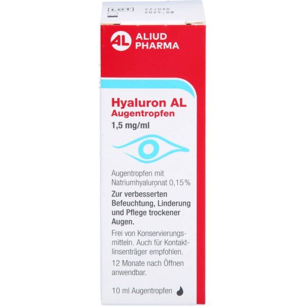 HYALURON AL Augentropfen 1,5 mg/ml 10 ml