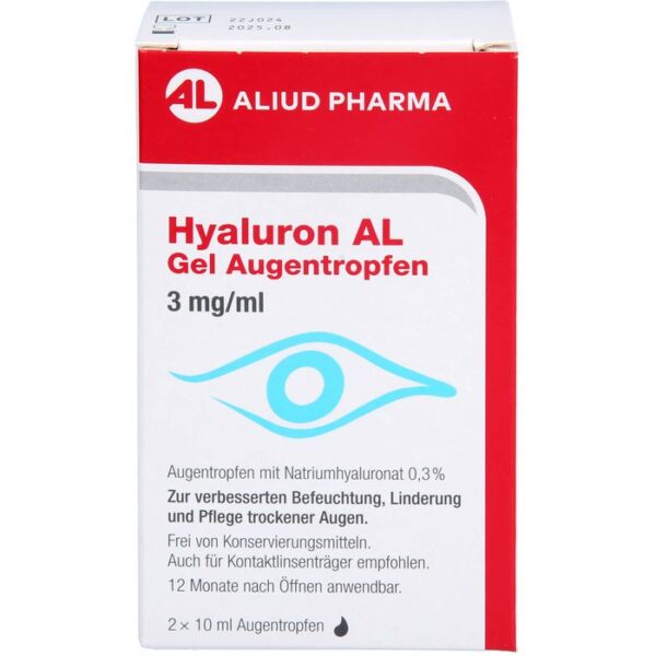 HYALURON AL Gel Augentropfen 3 mg/ml 20 ml