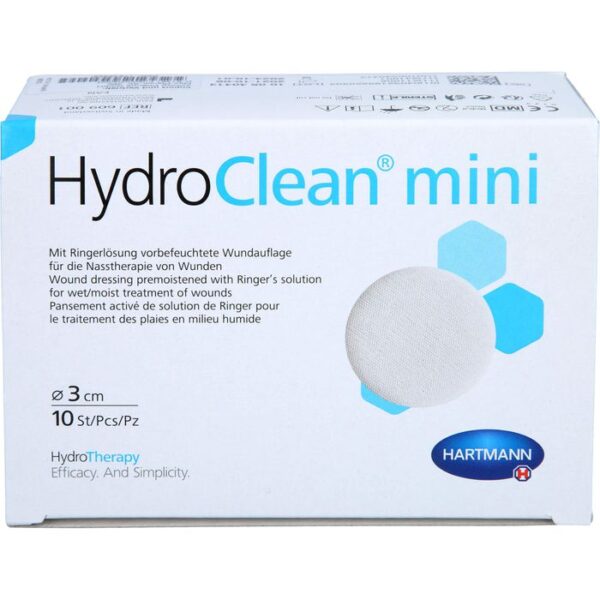 HYDROCLEAN mini Kompressen 3 cm rund steril 10 St.