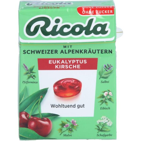 RICOLA o.Z.Box Eukalyptus Kirsche Bonbons 50 g