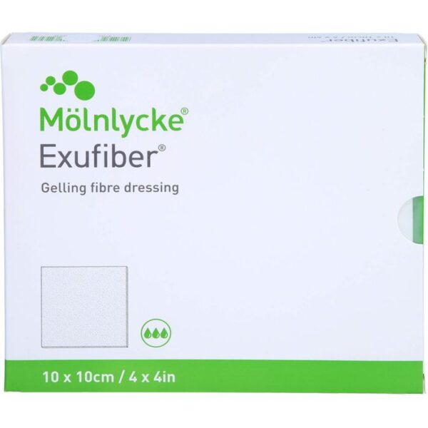 EXUFIBER 10x10 cm Gel-Faserverband 10 St.