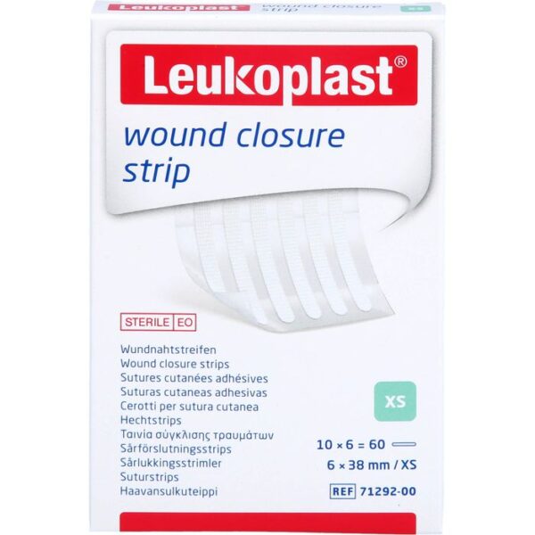 LEUKOPLAST wound closure strip 6x38 mm weiß 60 St.