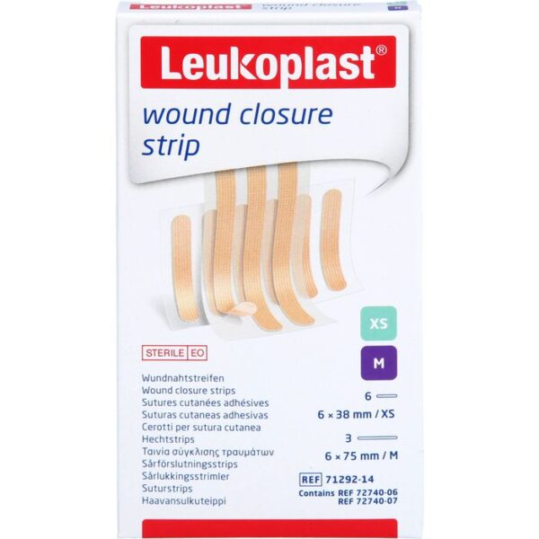 LEUKOPLAST wound closure strip Mix beige 2 St.