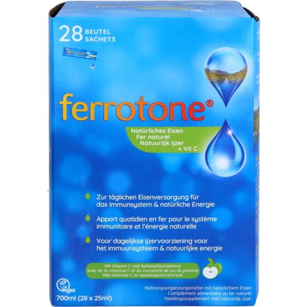 FERROTONE natürliches Eisen plus Vitam.C Apfel Btl 700 ml