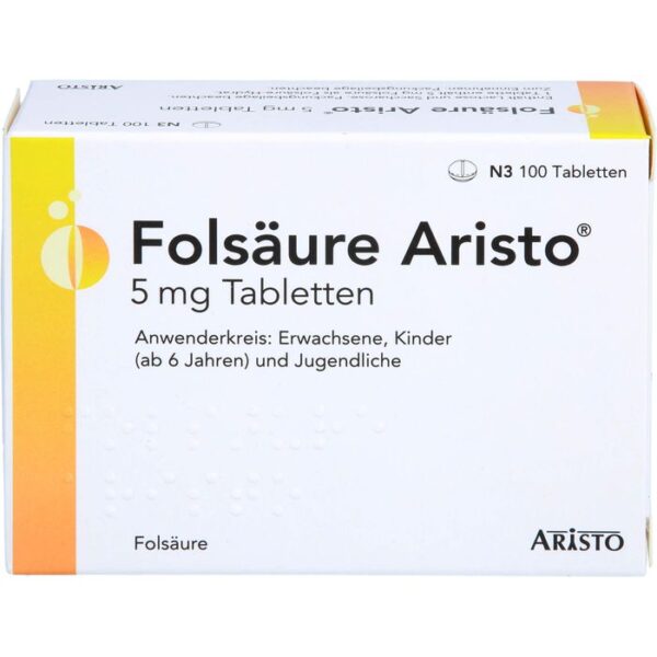 FOLSÄURE ARISTO 5 mg Tabletten 100 St.