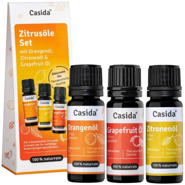 ZITRUSÖLE Set Orangenöl&Zitronenöl&Grapefruit Öl 30 ml