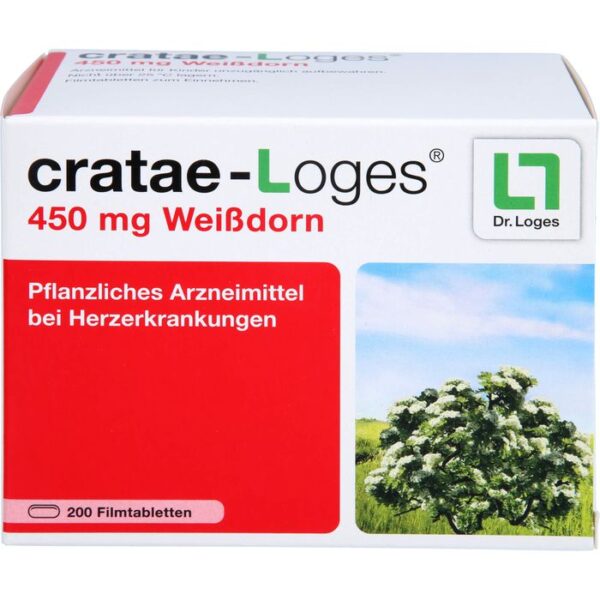 CRATAE-LOGES 450 mg Weißdorn Filmtabletten 200 St.