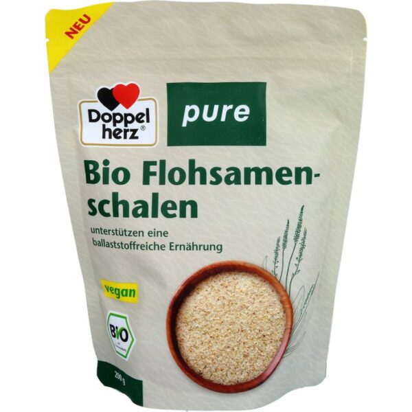 DOPPELHERZ Bio Flohsamenschalen pure Pulver 200 g