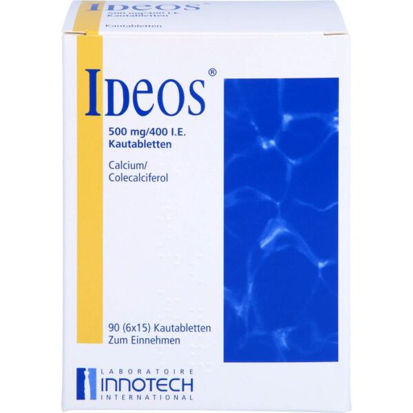 IDEOS 500 mg/400 I.E. Kautabletten 90 St.