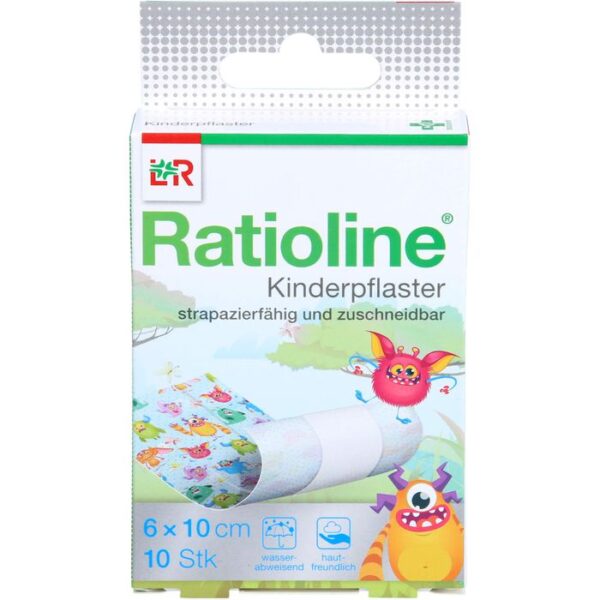 RATIOLINE Kinderpflaster zuschneidbar 6 cmx1 m 10 St.