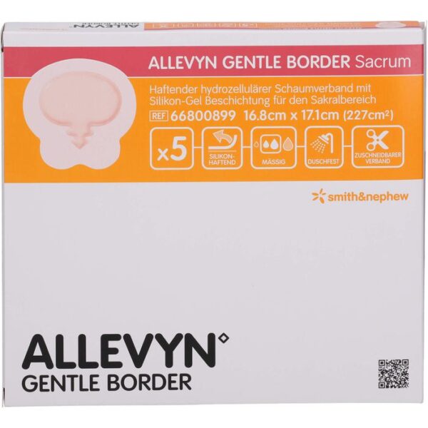 ALLEVYN Gentle Border 16,8x17,1 cm Sacrum Schaumv. 5 St.