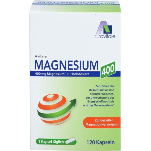 MAGNESIUM 400 mg Kapseln 120 St.