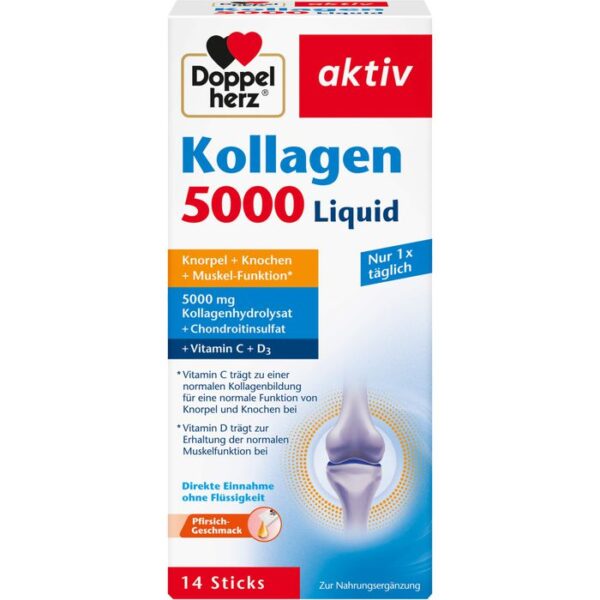 DOPPELHERZ Kollagen 5000 Liquid Sticks 140 ml