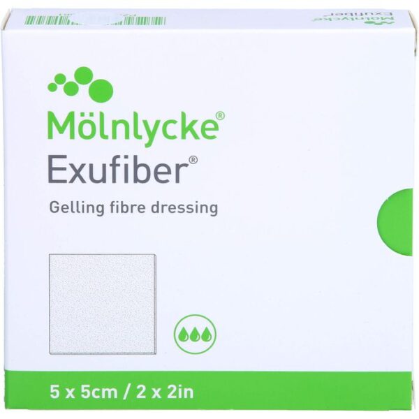 EXUFIBER 5x5 cm Gel-Faserverband 10 St.