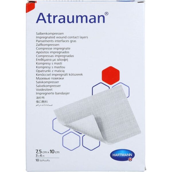 ATRAUMAN 7,5x10 cm steril Kompressen 10 St.