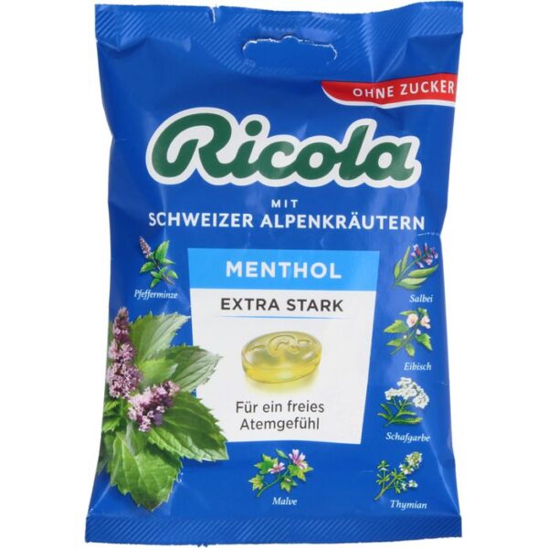 RICOLA o.Z.Beutel Menthol extra stark Bonbons 75 g