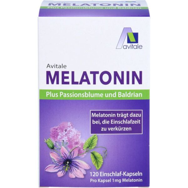 MELATONIN+PASSIONSBLUME+Baldrian Kapseln 120 St.