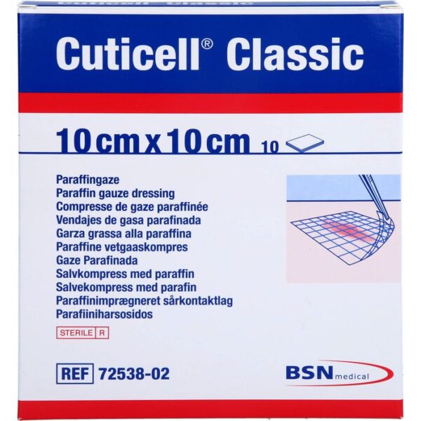 CUTICELL Classic Wundgaze 10x10 cm 10 St.