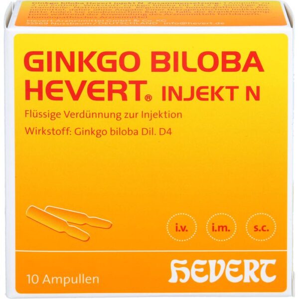 GINKGO BILOBA HEVERT injekt N Ampullen 10 St.