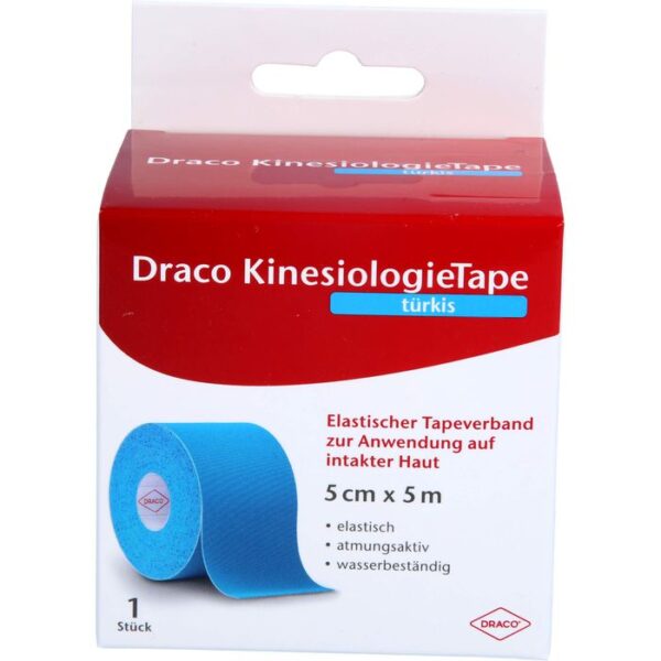 DRACO KINESIOLOGIETAPE 5 cmx5 m türkis 1 St.