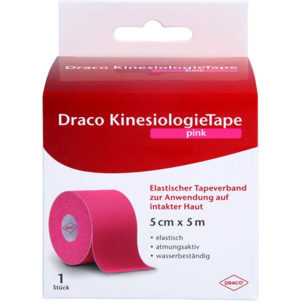 DRACO KINESIOLOGIETAPE 5 cmx5 m pink 1 St.