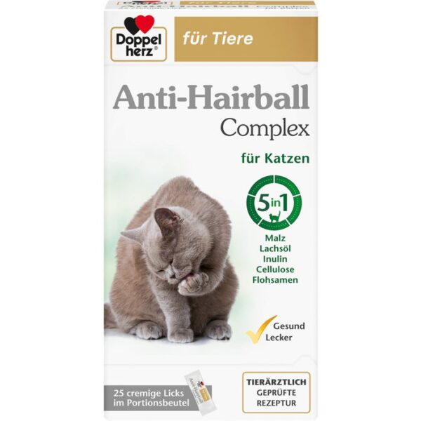 DOPPELHERZ für Tiere Anti-Hairball Complex Katzen 250 g