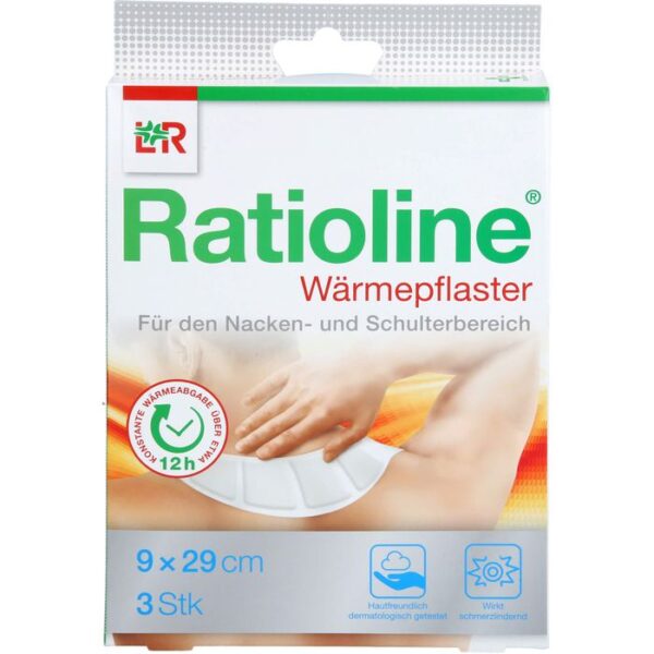 RATIOLINE Wärmepflaster Nacken/Schulter 9x29 cm 3 St.