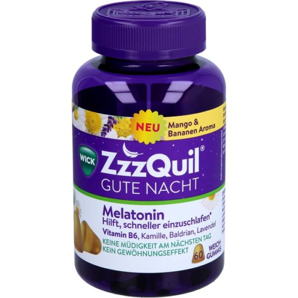 WICK ZzzQuil Gute Nacht Mango & Banane 60 St.