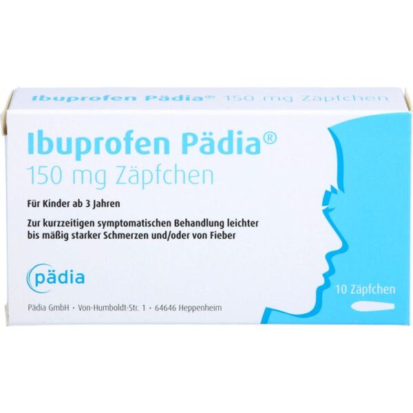 IBUPROFEN Pädia 150 mg Zäpfchen 10 St.