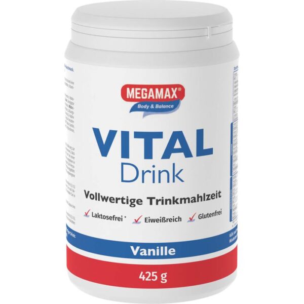 MEGAMAX Vital Drink Vanille Pulver 425 g