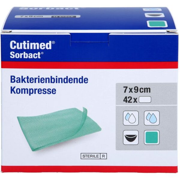 CUTIMED Sorbact Kompressen 7x9 cm 42 St.