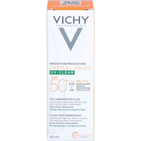 VICHY CAPITAL Soleil UV-Clear LSF 50+ 40 ml