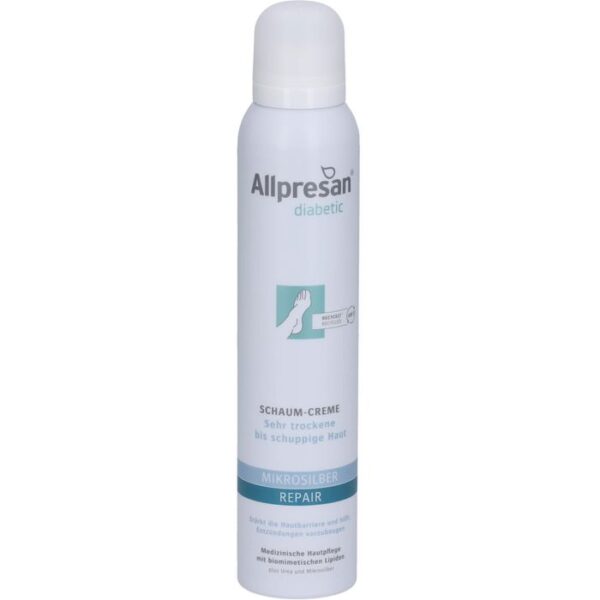 ALLPRESAN diabetic Mikrosilber+Repair Schaum-Creme 200 ml